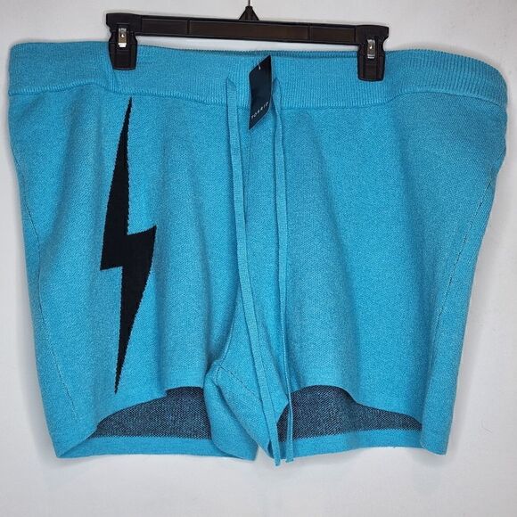 4X 26W Torrid Blue Sweater Short Knit Luxe Cozy Lovesick Bolt Lounge Sleep stret - Picture 2 of 7